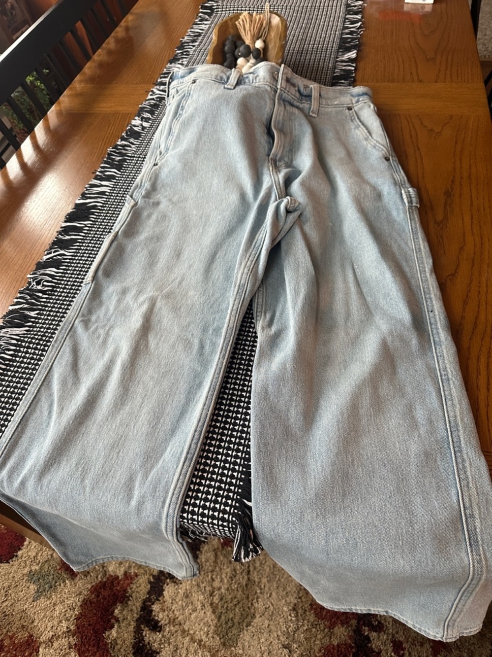 Hollister Light Blue Relaxed Straight-Leg Jeans